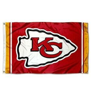 Kansas City Chiefs KC Chiefs Flag Banner‎ New 3x5 Ft Mancave Tailgate Garage